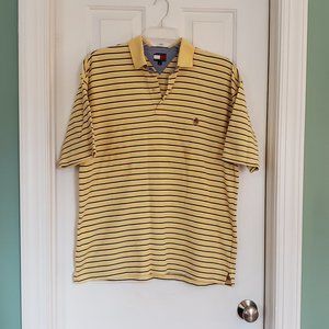 MEN'S TOMMY HILFIGER SHORT SLEEVE COTTON PULL OVER SHIRT-LARGE